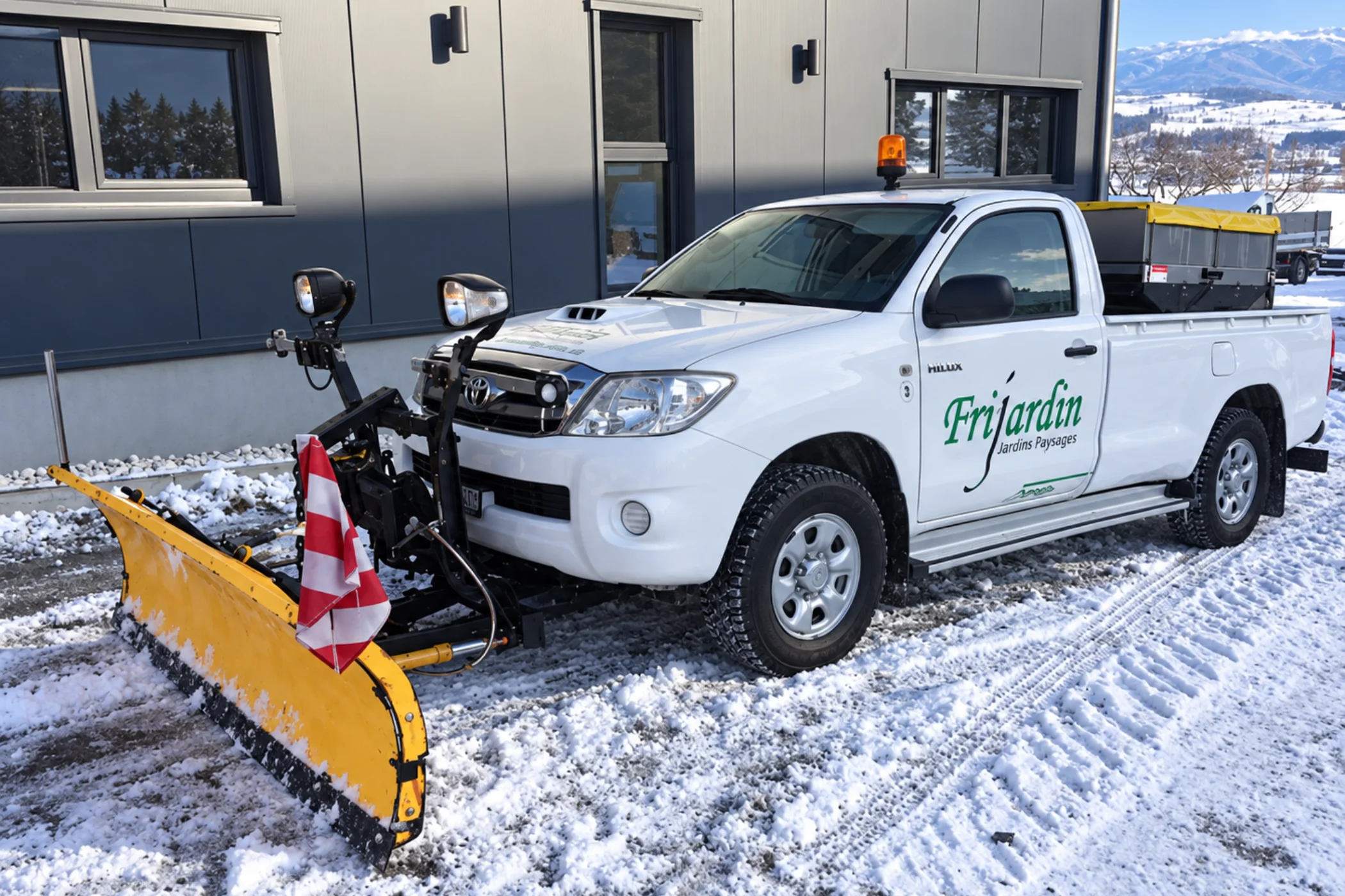 Prestation de déneigement dans la région de Fribourg